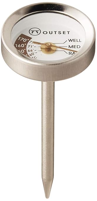 Outset F804 Steak Thermometers, Metallic