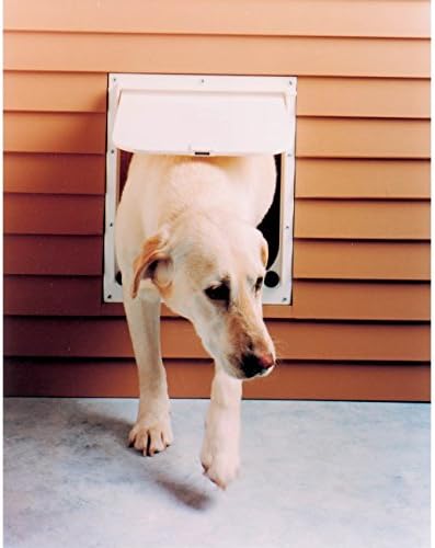 Revival Animal Health Dog Door - Magnador Two-Way Pet Door Mag I Heavy Duty White Large