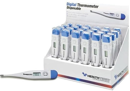 HealthTeam Digital Thermometers for Adults & Kids – Oral, Rectal & Underarm Use (24 Count)