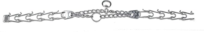Herm Sprenger Prong Dog Training Collar Ultra-Plus Chrome Plated Steel No Pull Collar for Dogs Made in Germany, 20in x 3.0mm (Neck Size up to 16in)