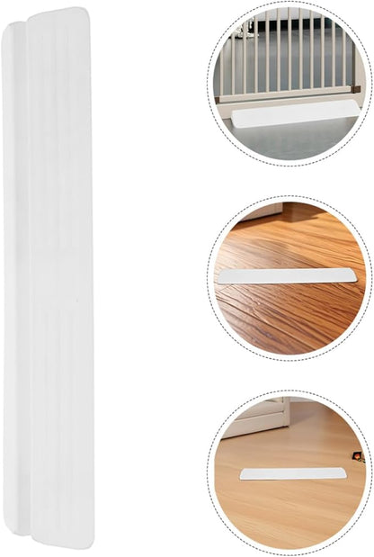 2pcs Skirt Board for Gate Stairs Safety Doorway Ramp Transition Strip Pet Barrier Holder Furniture Wall Protector