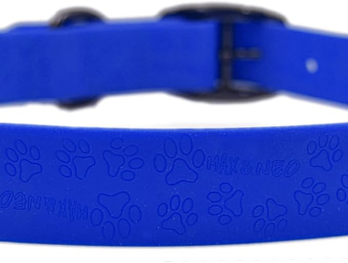 Max and Neo Waterproof NEO Collar - We Donate a Collar to a Dog Rescue for Every Collar Sold (Large, Black)