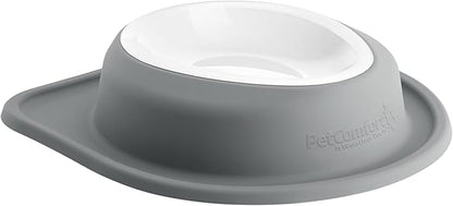 WeatherTech Single Low Pet Feeding System w/Plastic Dog/Cat Bowls - 64 oz (8 Cups) Dark Grey (PSL6403DG)