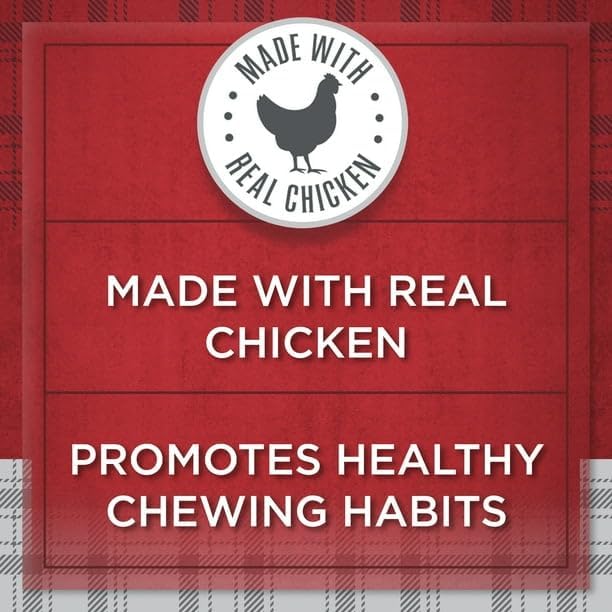 Beefhide Twist Sticks with Chicken for Dogs, 23.6 Oz, 100 Count, Made with Real Chicken