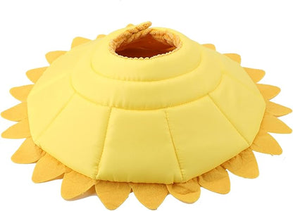 Cat Cone, Pet Recovery Collar Sunflower Shape Pet Elizabethan Collar Pet Recovery Cone Adjustable Pet Collar for Cat Dog (No. 2 Neck Circumference 20-23cm)