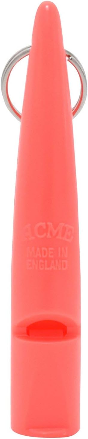 ACME The Dog Training Whistle Number 210.5 High Pitch, Single Note | Good Sound Quality, Weather-Proof Whistles | Designed and Made in The UK (Coral)