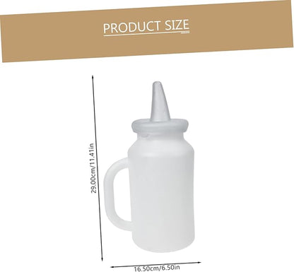 Totority 2pcs Calf Milk Bottle Large Boilable Kitten Nursing Bottle for Newborn Animals