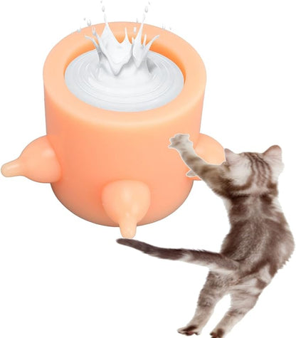 Puppy Nursing Bowl Wide Bore Pet Milk Feeder with Multiple Nipples for Baby Pet Kitten
