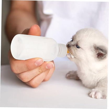 balacoo 3pcs Silicone Pet Bottle Kit Kitten Milk Bottle for Cats Dogs Small Nursing