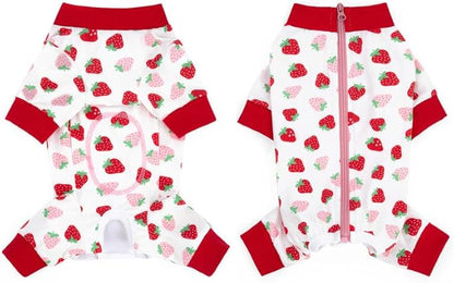 Dog Surgery Recovery Suit, Dog Onesie for Surgery Female Male Dogs, Dogs Pajamas Long Sleeve, Small Dogs Onesie, Abdominal Wound Bandages Surgical Suit, Cat Recovery Suit for Shedding Skin Disease
