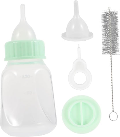 1set Pet Nursing Bottle Kit Soft Nipple Feeding Bottle for Puppies and Kittens Easy to Clean and Portable Leak Design for Milk and Water