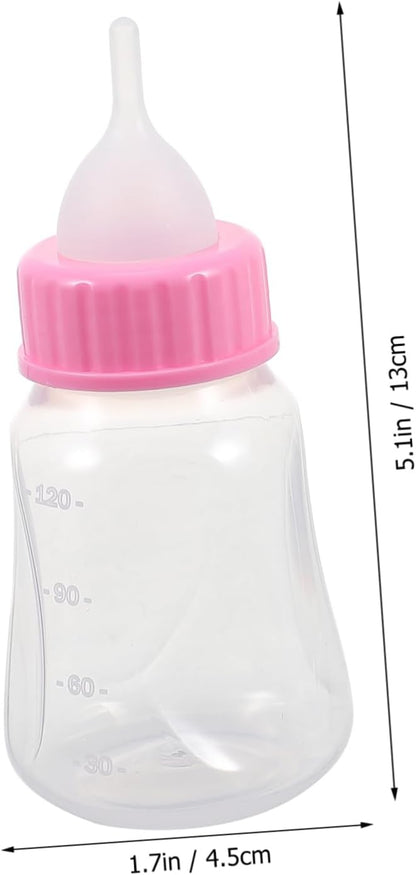 2pcs Kitten Nursing Bottles Soft Easy to Squeeze Pet Feeder for Kittens and Puppies Durable Milk Bottles for Newborns Reusable and Convenient Feeding Yellow Pink