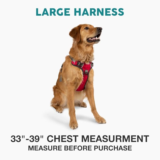 Embark Adventure Large Dog Harness – No-Pull, Reflective Trim, Military-Grade Nylon, Front Clip with Gel-Lined Handle