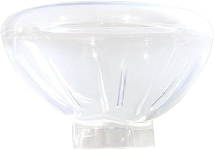 Pet Masque for Dogs Cats - Veterinary Inhalation | Adjustable Soft Transparent Chamber with Tube Connector, Animal Respiratory Health Care Tool 6.89x2.76x2.76 in