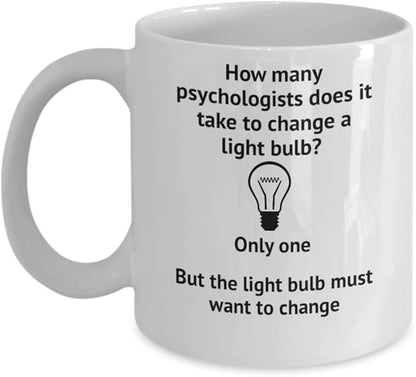 Gifts for Psychologist, Funny Coffee Mug, Psychologist Gift For Him or For Her, Co Wormer Coffee Cup