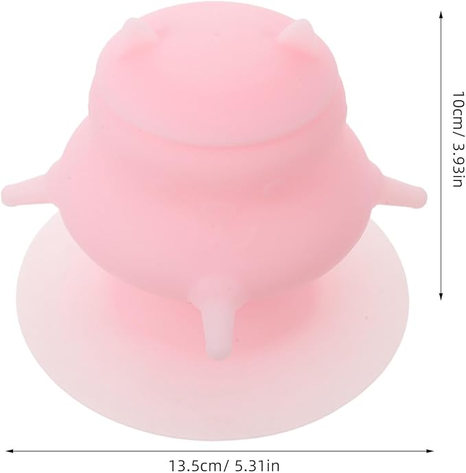 Levemolo Puppy Milk Dispenser Nursing Feeder - Silicone Pet Milk Bowl Feeder with Soft Nipple - Newborn Pet Feeding Station for Cats and Dogs Care - Pink