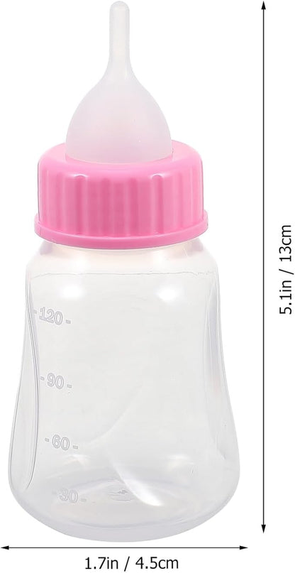 COHEALI 2Pcs Pet Nursing Bottles for Kittens and Puppies Soft Plastic Feeding Bottles with Easy Squeeze Design Safe and Reusable Milk Feeders for Newborn Pets Yellow Pink