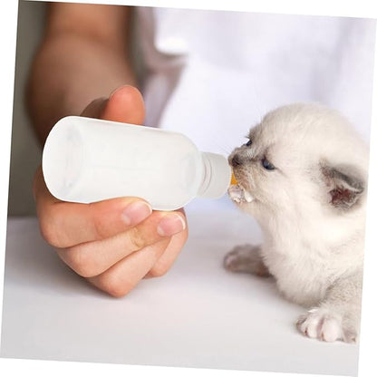 ibasenice 3pcs Dog Cat Feeder Bottle Silicone Milk Bottle for Kitten Puppy Nursing