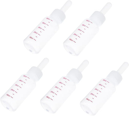 Milisten 5sets Dog Milk Feeding Bottle Newborn Cat Milk Replacer Portable Pet Bottle Leakproof Pacifier for Puppies Pet Feeding Tools