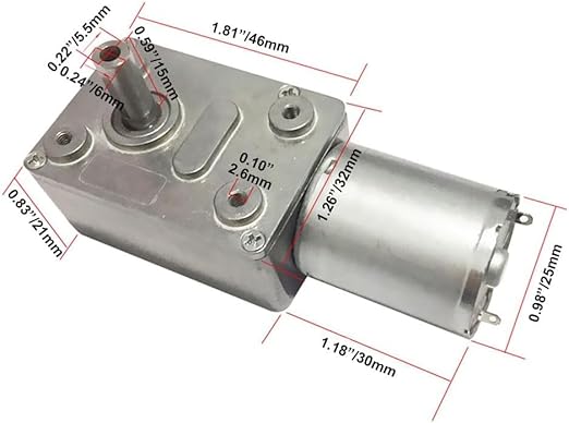 #US 12V 160 DC Worm 1.5kg.cm High Torque Low