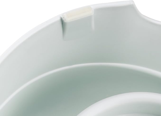 Ferplast Food or Water Dispenser for Dogs and Cats AZIMUT 600 Pet Dispenser Dry Food Feeder Water Feeder 0,6 Liter, Non-Slip Bottom, 12,5 x 19 x h 19,5 cm White