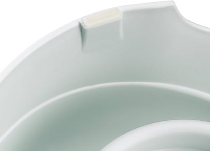 Ferplast Food or Water Dispenser for Dogs and Cats AZIMUT 600 Pet Dispenser Dry Food Feeder Water Feeder 0,6 Liter, Non-Slip Bottom, 12,5 x 19 x h 19,5 cm White