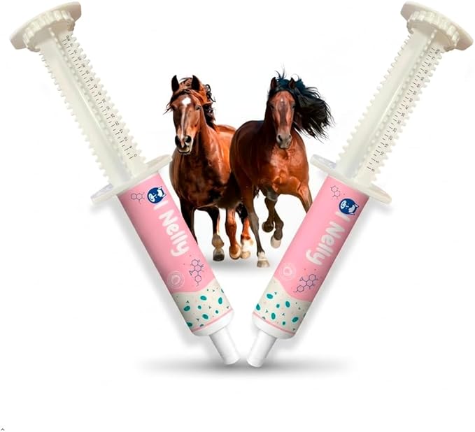 Horse Probiotic Paste – 8 Billion CFU Equine Probiotic with Prebiotics & Vitamins – Hindgut Health, Digestive Balance & Feed Efficiency Support – Pack of 2 / 80CC Each