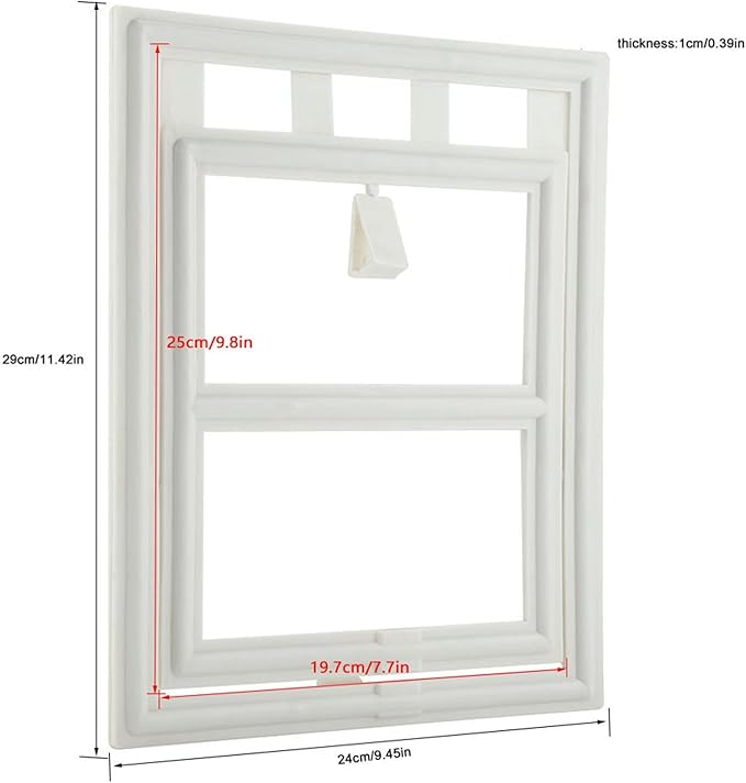 Pet Door, Sturdy Doggie Pet Door, Doggy Doggie Door, Screen Window Gate, Interior and Exterior Doors for Pet Lovers (L Day Style)