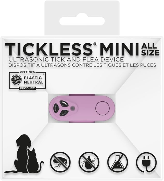 TICKLESS Mini Chemical Free, Ultrasonic, Natural Flea & Tick Bite Prevention - Organ Purple