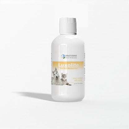 Vitality Science Luxolite Bentonite Clay for Pets | All Natural Anti Diarrhea for Dogs & Cats | Gas Relief for Dogs | Detox for Digestive & Immune Support for Dogs | Loose Stool Relief (Large)