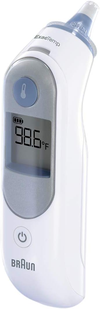 Braun ThermoScan 5 Ear Thermometer, Digital Display, Baby and Infant Thermometer with ExacTemp Stability Indicator for Professional Accuracy, Recommended by Pediatricians