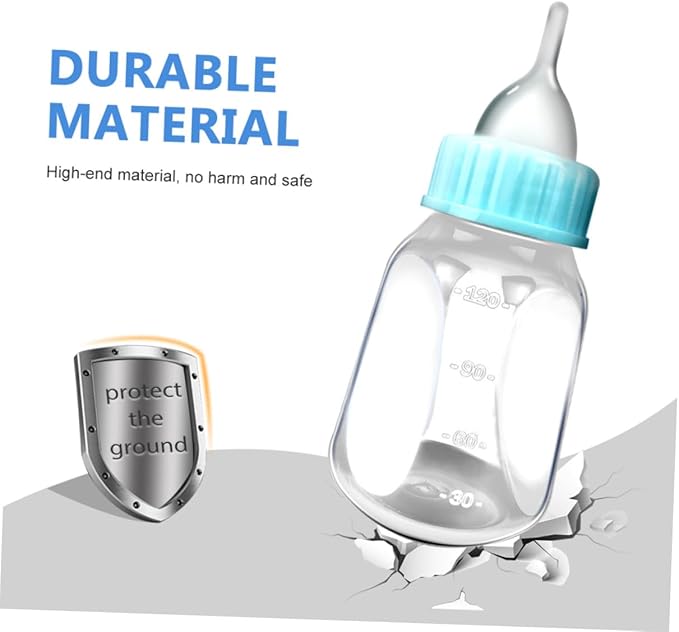 BESPORTBLE 2Pcs Transparent Kitten Milk Bottles with Scale Design Silicone Nursing Feeders for Puppies and Newborn Small Pets Portable Lightweight Feeding Bottles to Control Intake and