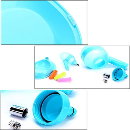 Dog Bowls Cat Bowls with A Cup Pet Automatic Feeder Pet Drinker Waterer Adjustable Detachable Dog Automatic Drinkers Yellow