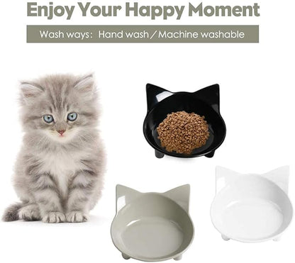 Skrtuan Dog Food Bowl & Cat Bowl – Non-Slip, Wide, Shallow Pet Dish for Whisker Fatigue Relief, Safe Food-Grade for Puppies & Rabbits