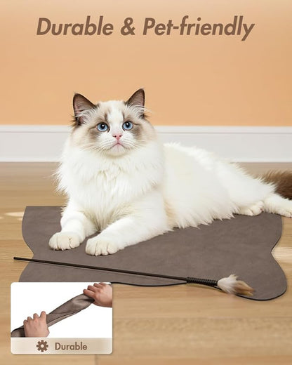 Absorbent Dog Food Mat-Dog Cat Mat for Food and Water Bowl, Quick Dry Pet Food Mat, No Stains Pet Feeding Pad, Cat Accessories Pet Supplies-Water Bowl Mat for Messy Drinkers