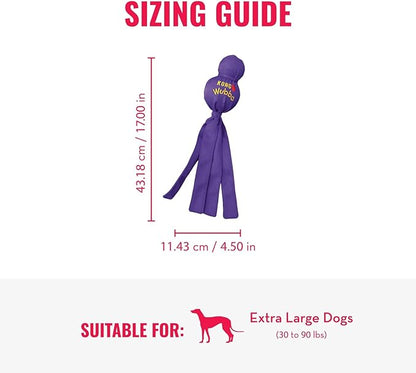 KONG Wubba - Dog Toy for Tug of War & Fetch - Dog Supplies for Puppy & Dog Playtime - Outdoor & Indoor Dog Toy - for XL Dogs - Randomly Provided Color
