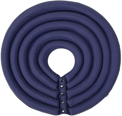 Dog Cone Collar, Inflatable Dog Neck Donut Collar Alternative After Surgery, Soft Protective Recovery Cone for Small Medium Large Dogs and Cats Puppies - Alternative Collar (Dark Blue,S)