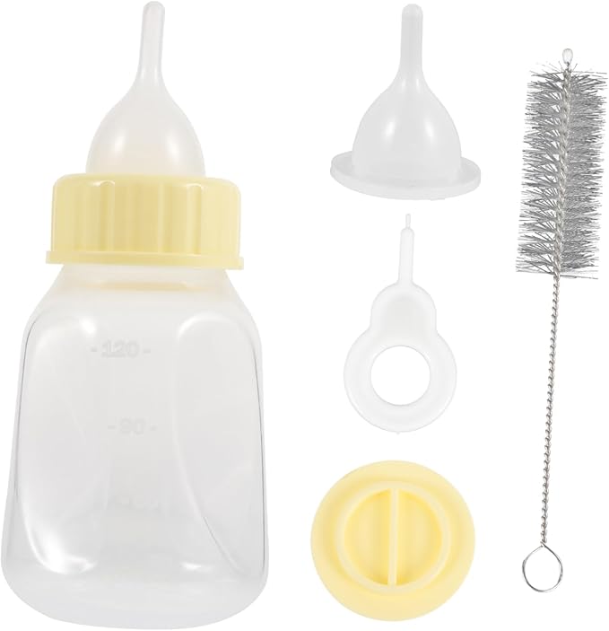 HANABASS Pet Nursing Bottle Kit for Puppies and Kittens Durable Feeding Bottle with Soft Nipple for Safe Drinking Small Animal Milk Feeder for Rabbits and Pets