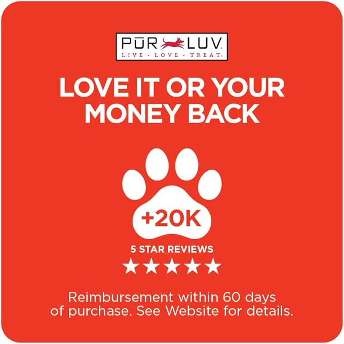 Pur Luv Chicken Wrapped Sweet Potato Dog Treats, Rawhide Free Jerky Wraps, Made with Real Chicken, 16 Oz, Healthy, Easily Digestible, Long Lasting, High Protein Treat, Satisfies Dog's Urge to Chew