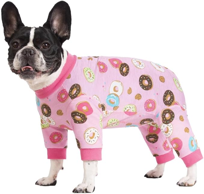 Dog Surgery Recovery Suit, Dog Onesie for Surgery Female Male Dogs, Dogs Pajamas Long Sleeve, Small Dogs Onesie, Abdominal Wound Bandages Surgical Suit, Cat Recovery Suit for Shedding Skin Disease