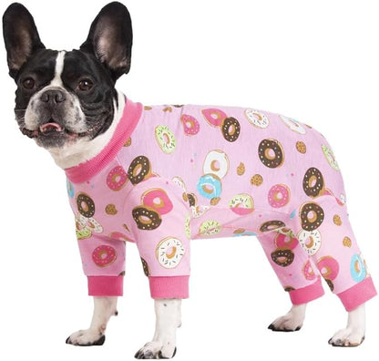 Dog Surgery Recovery Suit, Dog Onesie for Surgery Female Male Dogs, Dogs Pajamas Long Sleeve, Small Dogs Onesie, Abdominal Wound Bandages Surgical Suit, Cat Recovery Suit for Shedding Skin Disease