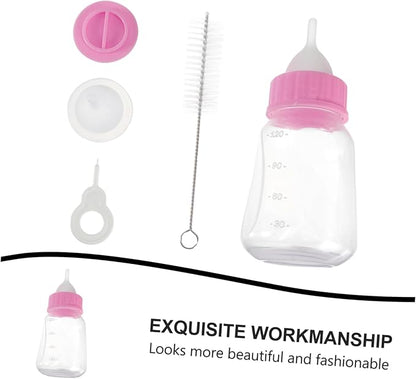 Kisangel 1set Cat and Dog Nursing Bottle Portable Bite-Resistant Pet Feeder Chic Design Lightweight Milk Feeder for Kittens and Puppies Feeding Kit for Small Pets