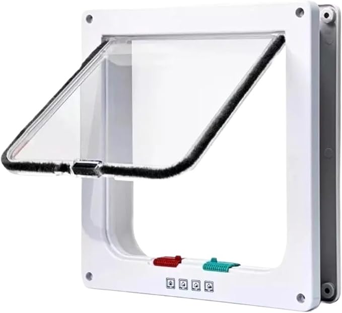 pet Door, Energy-Saving and Efficiency-Enhancing Pet Doors and Leak-Proof Dog Cages Improve Efficiency By Half(White)