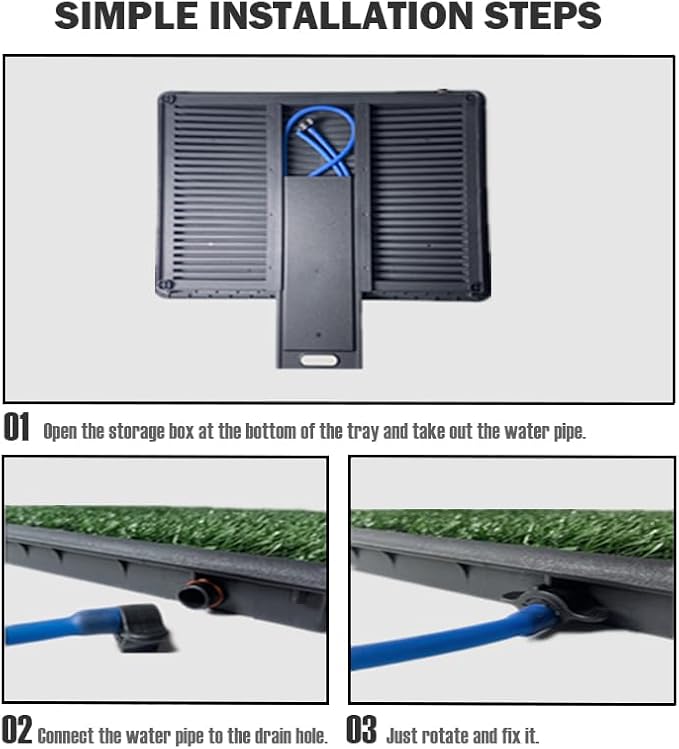 Portable Drainage Pet Urinal,Toilet,Grass Mat.,Potty Grass, Urinal Containing, Toilet Substitute,Puppy Turf,Suitable Size for Most Dogs,Dogs Cushions. 25 * 20 * 2 Inches.