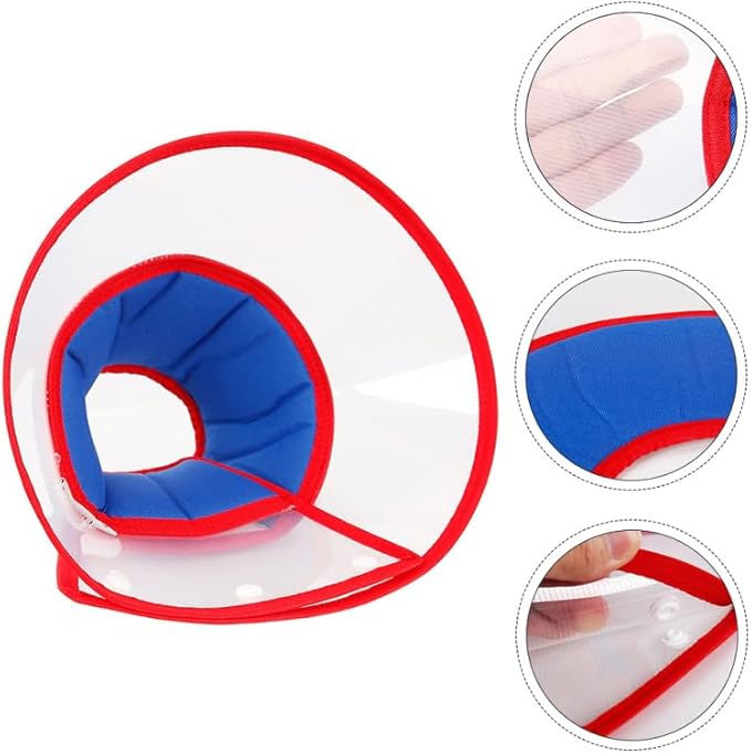 BESPORTBLE Adjustable Dog Recovery Collar Cone - Lightweight Anti-Scratch Neck Cone for Dogs and Cats Post Surgery Wound Protection with Adjustable Strap 9.84In