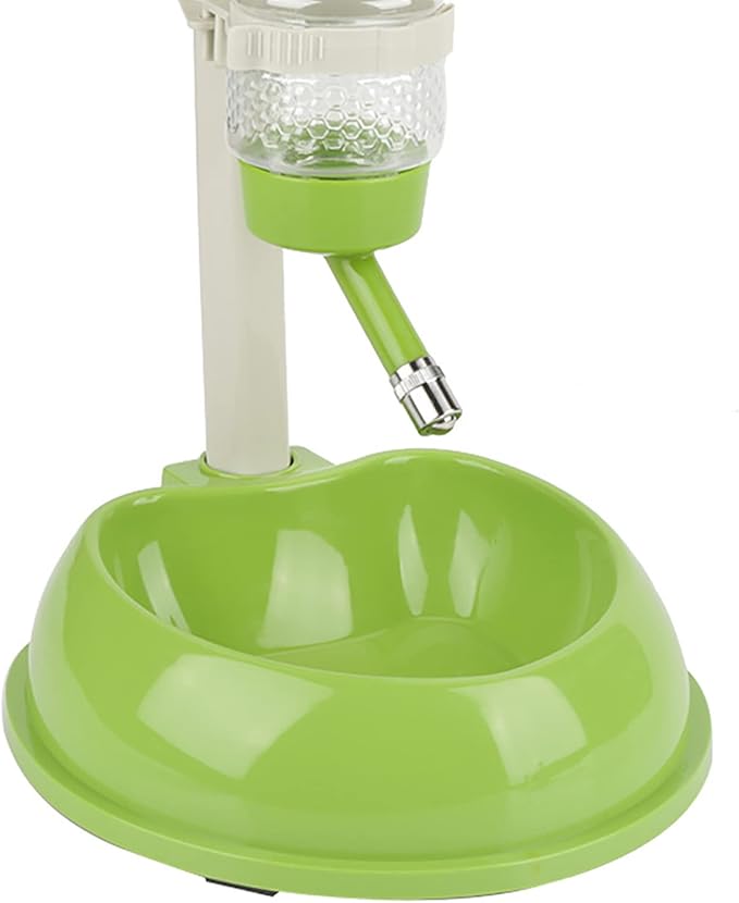 KIMISS Adjustable Dog Bowl Food Dispenser Drinking Bowl Feeder for Pets Cats Dogs Blue Professional Accessories for Use (Green)