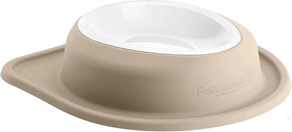 WeatherTech Single Low Pet Feeding System w/Plastic Dog/Cat Bowls - 64 oz (8 Cups) Tan (PSL6403TN)