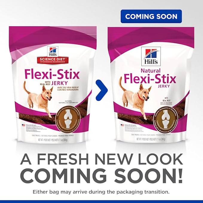 Hill's Natural Flexi-Stix Dog Treats, Beef Jerky, 7.1 oz. Bag