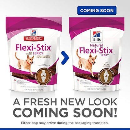 Hill's Natural Flexi-Stix Dog Treats, Beef Jerky, 7.1 oz. Bag