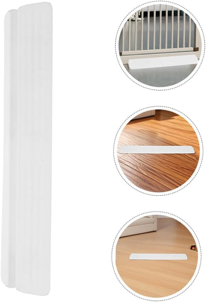Yardwe 2Pcs Anti-Kick Pedal for Baby Gate Height Adjustment Ramp Floor Gap Bridge for Pets Safety Door Fixator White